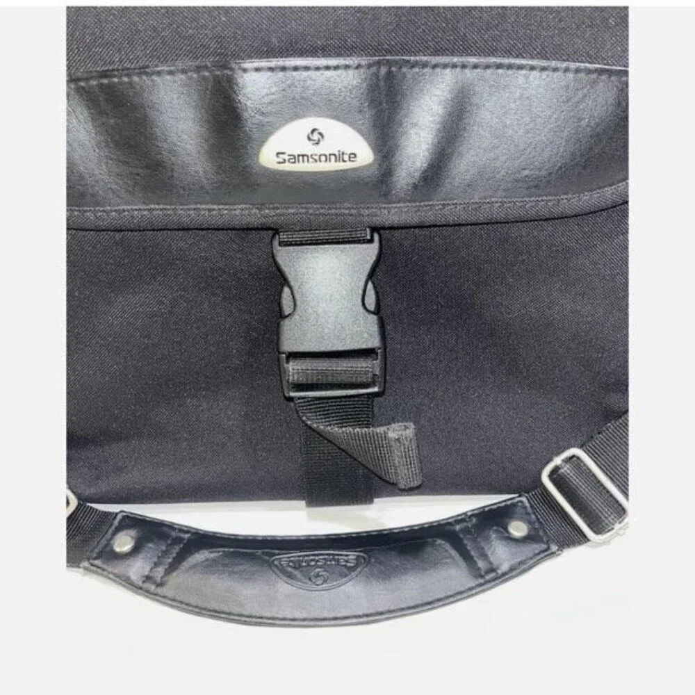 Samsonite Business Briefcase Laptop Bag Classic Black Portfolio Case Nylon